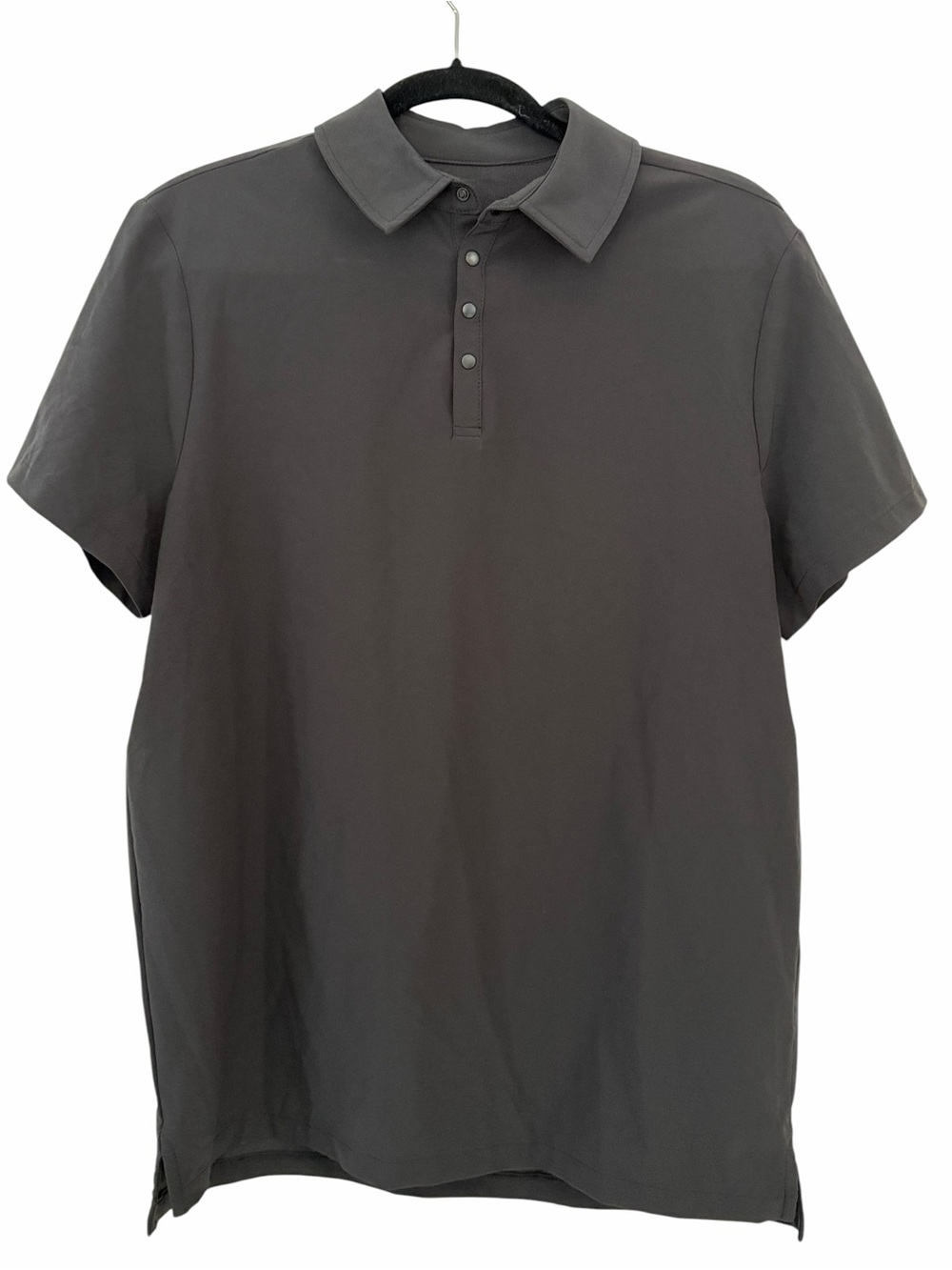 ALL IN MOTION Men's BLACK Short-Sleeve Active Polo Shirt M